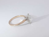 1.16 Cttw Diamond 14k Yellow Gold Marquis Ring 2.4 Grams Size 7 Aa0825loxzsa