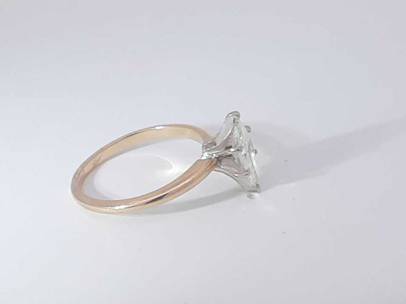 1.16 Cttw Diamond 14k Yellow Gold Marquis Ring 2.4 Grams Size 7 Aa0825loxzsa