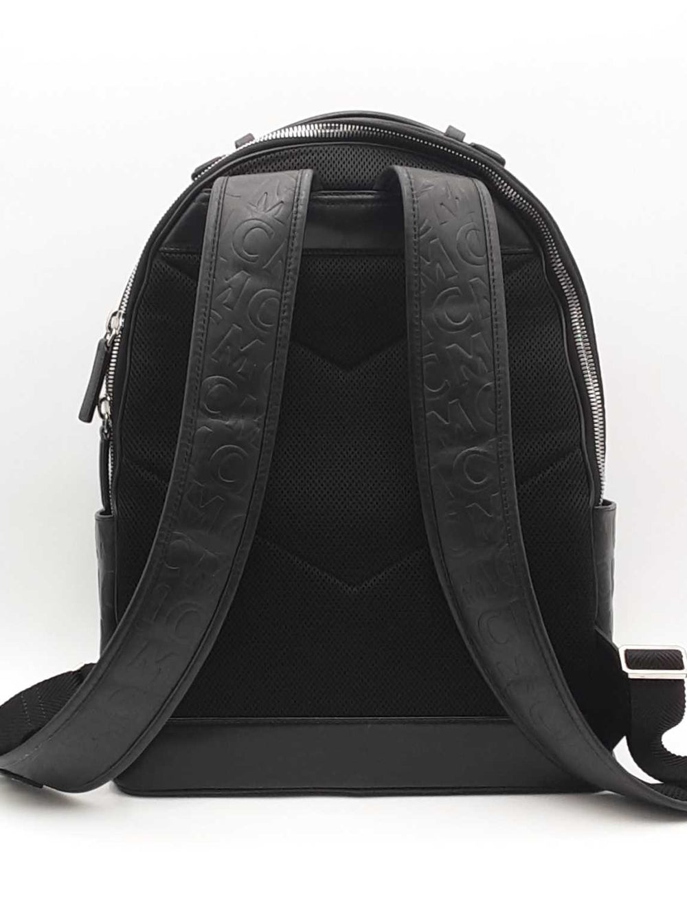 Mcm Black Leather Visetos Monogram Black Backpack Aa0526wzxsa