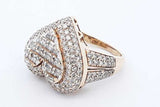 3.36cttw Diamond Cluster Ring In 10k Yellow Gold 6.5 Grams Size 8.25 Eb0826rxzde