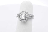0.55cttw Diamond Wedding Set In 14k White Gold 4.6 Grams Size 4 Eb0826pxzsa