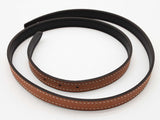 Hermes Gold Brown Noir Black Leather Reversible Thin Belt Size 70 Do1025wxzde