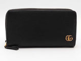 Gucci Marmont Zip Around Black Wallet Aa0626lorsa