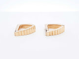 Cartier 18k Yellow Gold Retro Fluted Cuff Links 16.5 Grams Fw0925lrxzdu