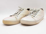 Lanvin Dbb1 Holographic Irridescent Leather Low Top Sneakers Size 12 Sd1225lzxde