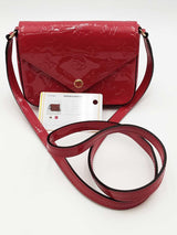 Louis Vuitton Mini Monogram Fushia Patent Vernis Sac Lucie Crossbody Eb0726wrxsa
