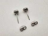 Approx 0.3 Ctw Lab Grown Diamonds 0.925 Silver 1.6g Stud Earrings Do1124rcde