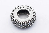 Pandora 925 Sterling Silver Clear Sparkle Spacer Charm 1 Gram Eb0225wsa