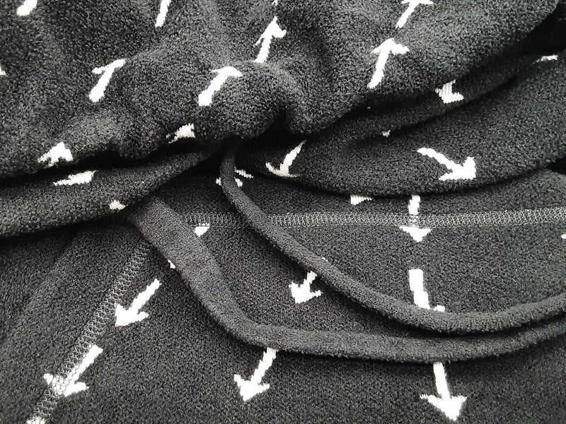 Off White Oversized Black White Arrow Knitwear Hood Sweater Size Xxl Do1025prxde