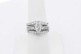 2.3cttw Diamond Ring In 14k White Gold 8.6 Grams Size 7 Eb0126lxxzsa
