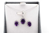 Set Of 5 Gemstone Ensemble Sets In Sterling Silver Eb0925crsa