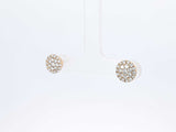 0.88 Cttw Diamond & 10k Yellow Gold Double Halo Earrings 1.5 Grams Fw0626oxzdu