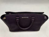Michael Kors Selma Purple Saffiano Leather Satchel Sd1025wzsa
