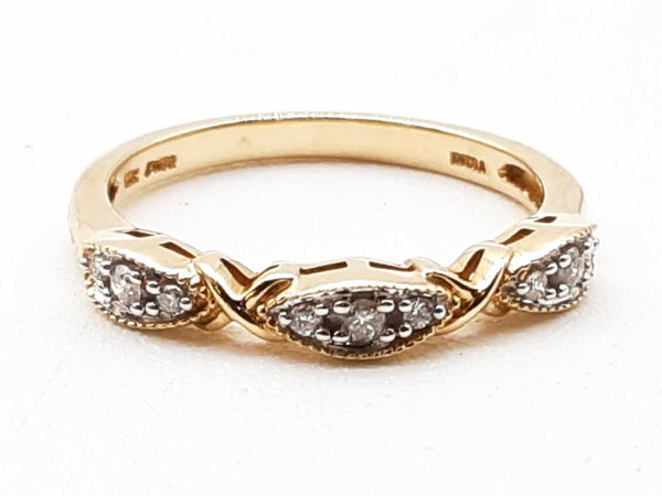 10k Yellow Gold Diamond Ring Size 7 Dolxzde 144020000075