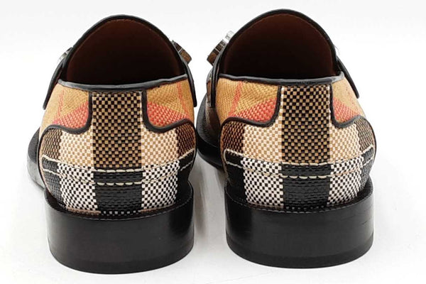 Burberry Check Broadbrook Loafers Size 38.5 Eb1225sxdu