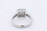 0.25ctw Princess Cut Diamond Ring In 14k White Gold 3.6 Grams Size 5 Eb0526orxdu