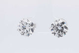 5.0cttw Lab Grown Diamond Stud Earrings In 14k White Gold 2.1 Grams Eb0326scrsa