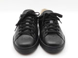 Gucci Ace Sneakers In Gg-embossed Perforated Black Leather Size 10.5 Fw0626lordu