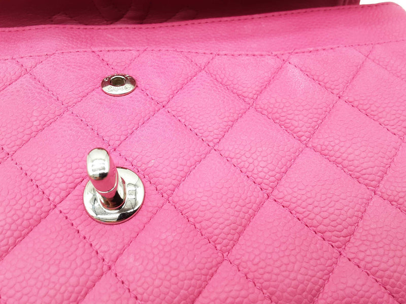 Chanel Classic Double Flap Pink Quilted Suede Cavier Shoulder Bag Do0825ixzxde