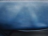 Hermes Kelly 50 Voyage Blue Leather Palladium Hardware Tote Bag Do1023lorxzde