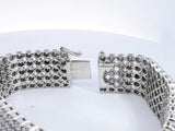 Approx. 7.5ctw Diamond Bracelet In 14k White Gold 76.3 Grams 8 Inch Eb0924worxsa