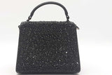 Valentino Vsling Black Rhinestone Top Handle Bag Eb1125exzdu