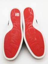 Christian Louboutin Black Velvet Orlato Trainers Size 41 Eb0226loxde