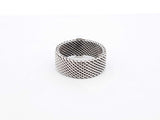 Tiffany & Co. Somerset Wide Mesh Ring In Sterling Silver 3.9g Size 5 Fw1125izdu