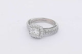 1.62cttw Diamond Ring In 18k White Gold 5.8 Grams Size 5.5 Eb0925exzsa