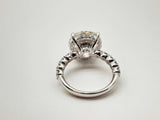 8.15 Carat Round Lab Created Diamond 14k Wg 5.3g Ring Size 6.5 Do0624wcrxde