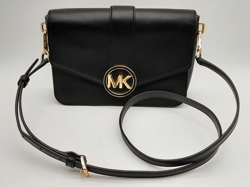 Michael Kors Carmen Convertible Black Leather Crossbody Bag Do0225pxde