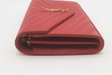 Yves Saint Laurent Cassandre Quilted Leather Envelope Chain Wallet Eb0526clrsa