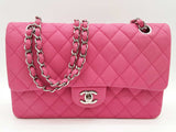Chanel Classic Double Flap Pink Quilted Suede Cavier Shoulder Bag Do0825ixzxde