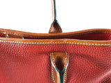 Dooney & Bourke Brielle Tote Bag In Red Pebbled Leather Fw1025wxde