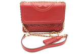 Tory Burch Fleming Red Leather Shoulder Bag Eb0726pxde