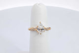 0.75ctw Lab Grown Pear Shape Diamond 18k Yellow Gold Ring 3.8g Sz4.5 Eb0526pxzdu