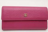 Chanel Camellia Pink Leather Wallet Eb1026ixzsa