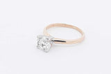 1.0ctw Diamond Solitaire Ring 14k Yellow Gold 2.2 Grams Size 6.25 Eb0226loxzsa