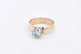 Approx. 1.28ctw Diamond Ring In 10k Yellow Gold 3.8 Grams Size 6.5 Eb1224oxxzsa