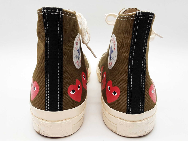 Converse X Comme Des Garcons Chuck Multi Hearts Green Shoes Us 9 M Do0825wrde
