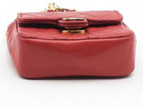 Chanel Lambskin Classic Micro Flap Red Bag Aa0926iorsa