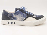 Louis Vuitton Ollie Cloth Low Bandana Blue Shoes Size 10 Aa0126oozsa