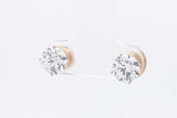 2.0cttw Lab Grown Diamond Stud Screwback Earrings 14k Yellow Gold 1.2g Eb326wcrsa