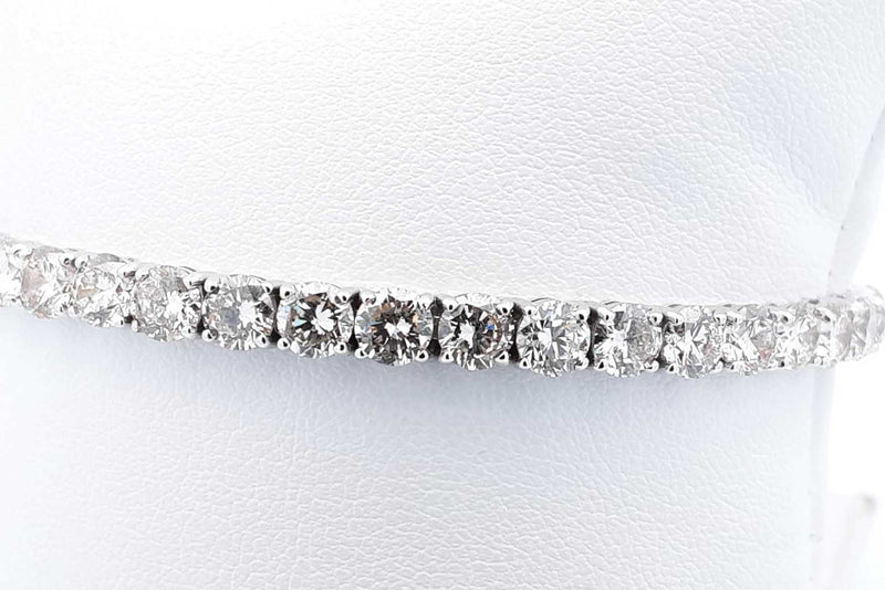 Approx. 12.32ctw Diamond Tennis Bracelet 14k White Gold 11.86g 7 In Eb0924ixxzsa