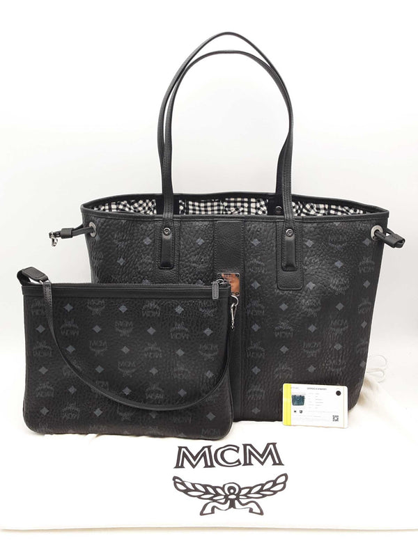 Mcm Liz Reversible Shopper Coated Canvas Tote Bag Fw0924orxsa