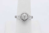 0.51cttw Diamond Ring In 10k White Gold 3.9 Grams Size 7 Eb0726oordu