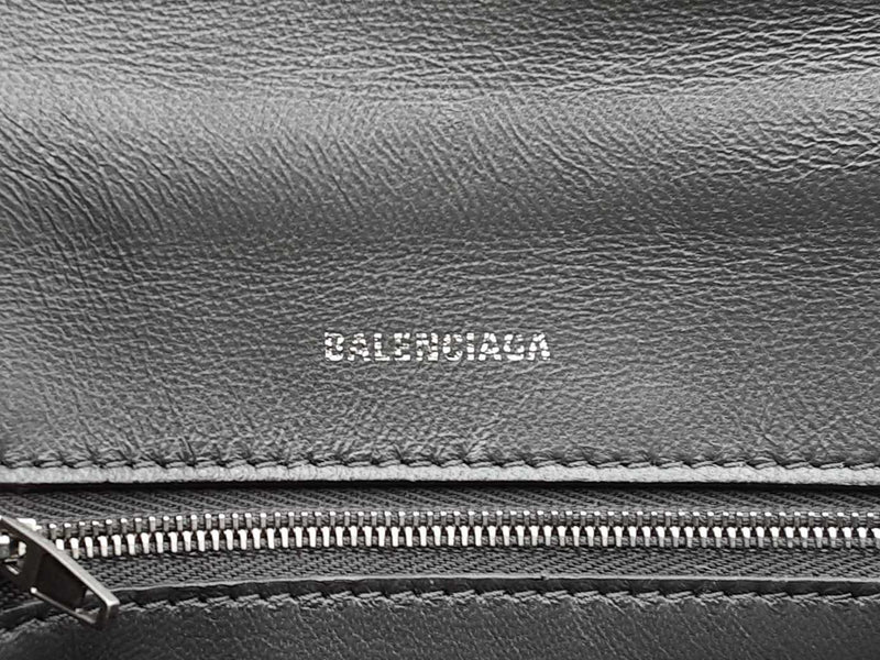 Balenciaga Hourglass Gray Crocodile Embossed Leather Top Handle Bag Fw0724lorxdu