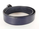Versace La Medusa Navy Blue Leather Belt Size 90/36 Sd0526rzdu