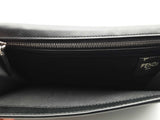 Fendi Mirco Ff Logo Long Flap Wallet Black Aa0126lrzsa