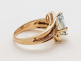 Blue Topaz 14k Yellow Gold 4.1g Ring Size 6 Do0426ocrde